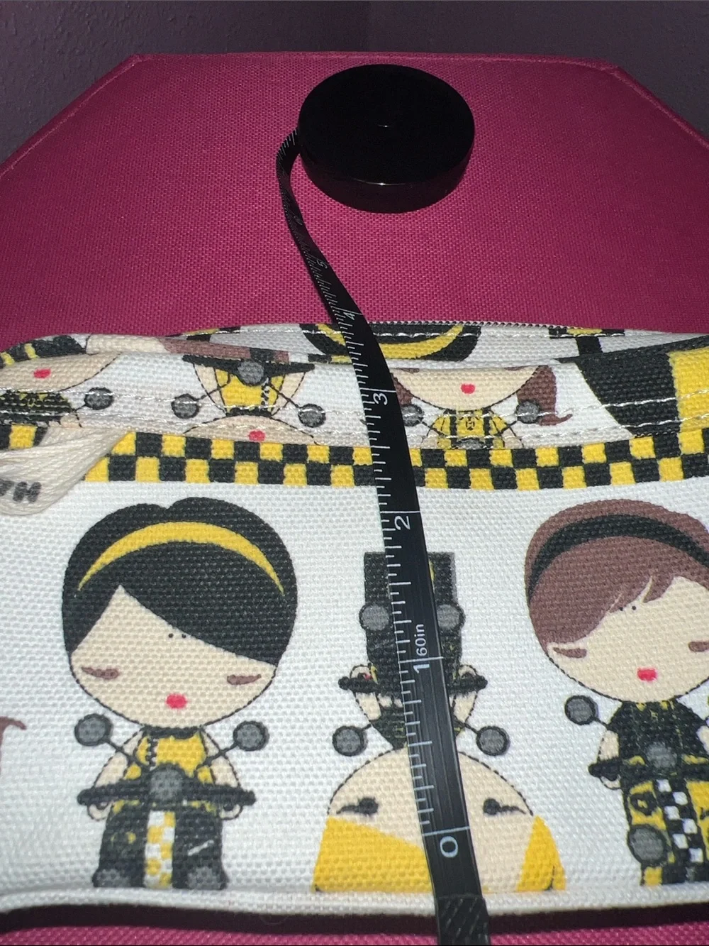 Harajuku Lovers Cosmetic Pouch in White and Yellow Dolls